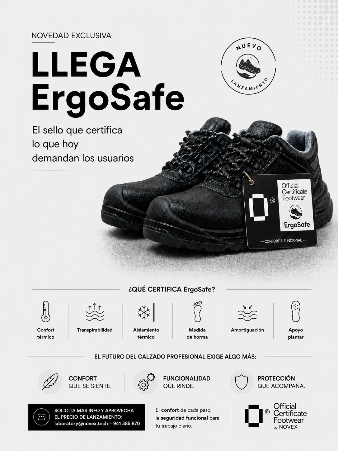 NOVEDAD EXCLUSIVA | Llega ErgoSafe: El calzado profesional da un paso más.